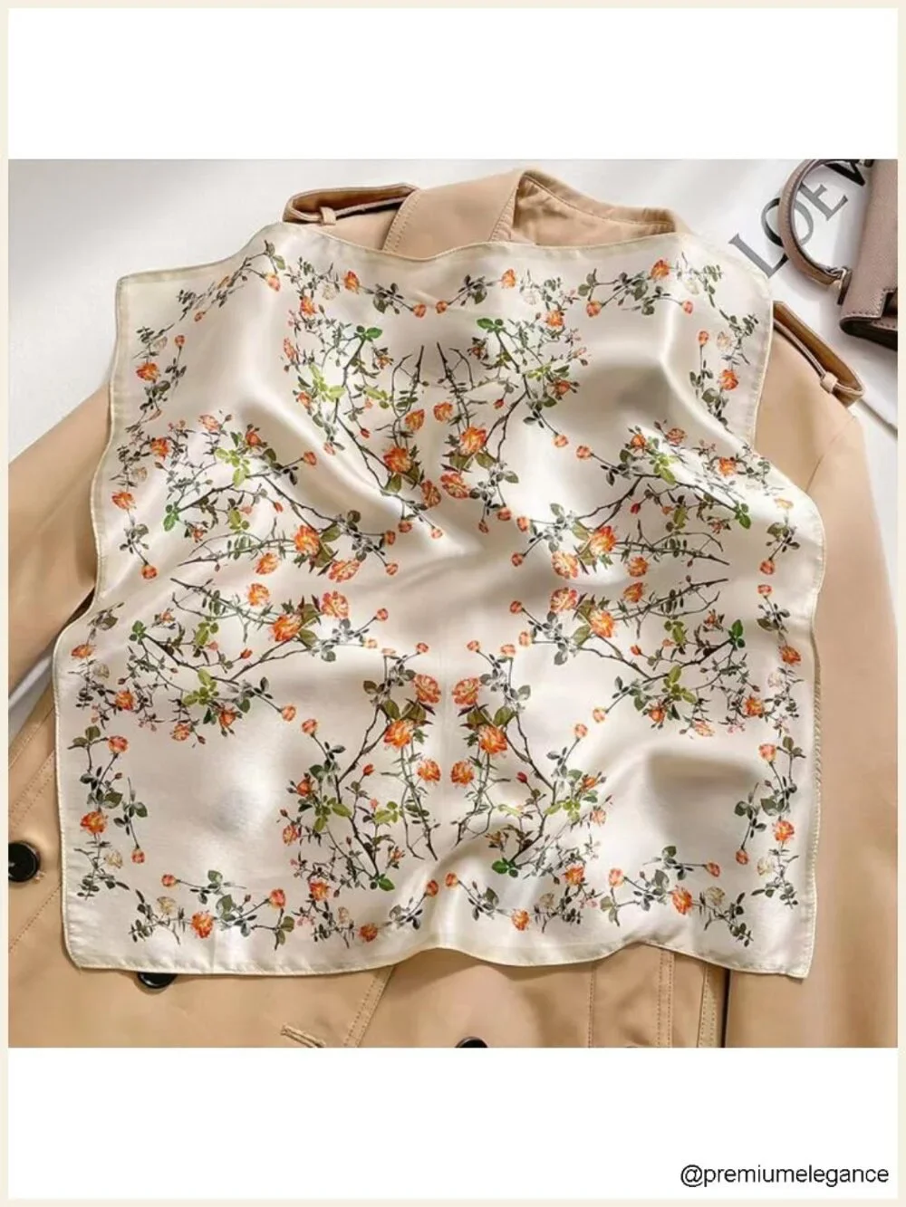 100% Mulberry Silk Scarf - 21